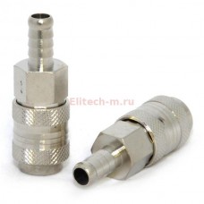 Переходник Elitech 0704.006602 "рапид" (мама) - ёлочка 6 мм.